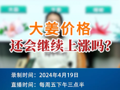 大姜价格还会继续上涨吗？ ()