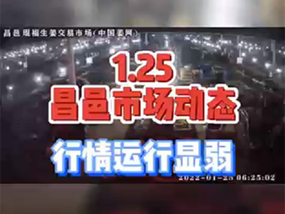 1月25日 昌邑生姜交易实况（行情显弱） ()