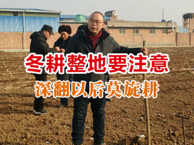 冬耕整地要注意：深翻以后莫旋耕 ()