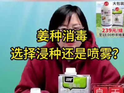 姜种消毒选择浸种还是喷雾？ ()