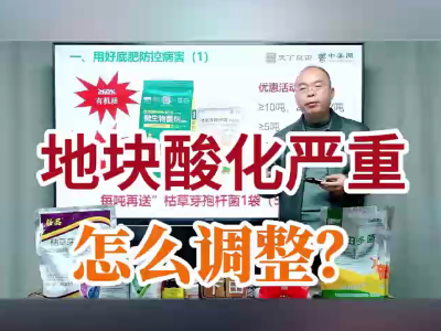 地块酸化严重怎么调整？ ()