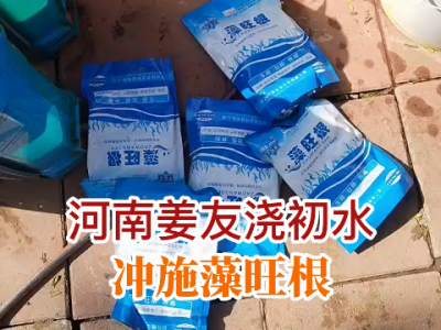 浇初水别忘了冲施藻旺根 ()