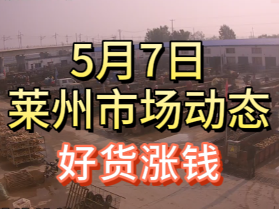 5月7日 莱州生姜交易实况（好货涨钱） ()