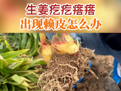 生姜疙疙瘩瘩出现赖皮怎么办？ ()