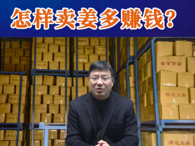 老石说姜：怎样卖姜多赚钱？ ()