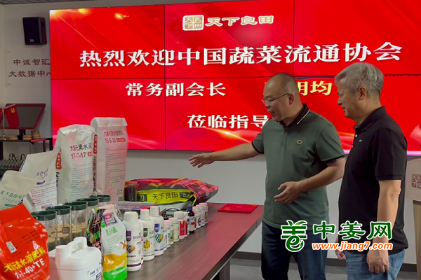 中国蔬菜流通协会常务副会长陈明均莅临“天下良田”指导工作 ()