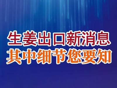 老石说姜：生姜出口新消息，其中细节您要知 ()