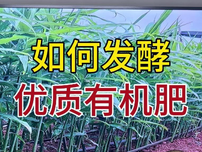 如何发酵优质有机肥？ ()