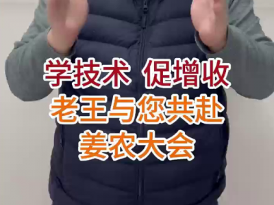 学技术 促增收 老王与您共赴姜衣大会 ()