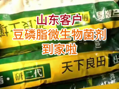 山东客户豆磷脂菌剂到家啦！ ()