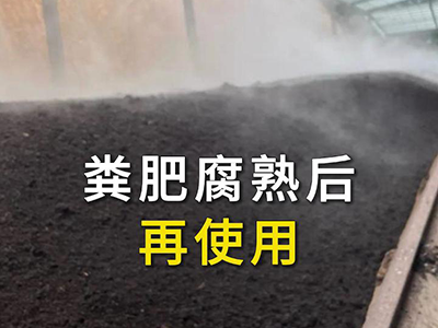 粪肥腐熟后再使用 ()