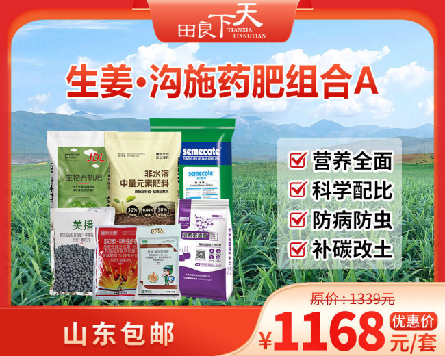 生姜&middot;沟施药肥组合